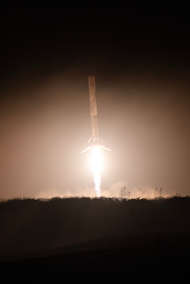 The Axiom 4 Booster Lands at Cape Canaveral Space Force Station
