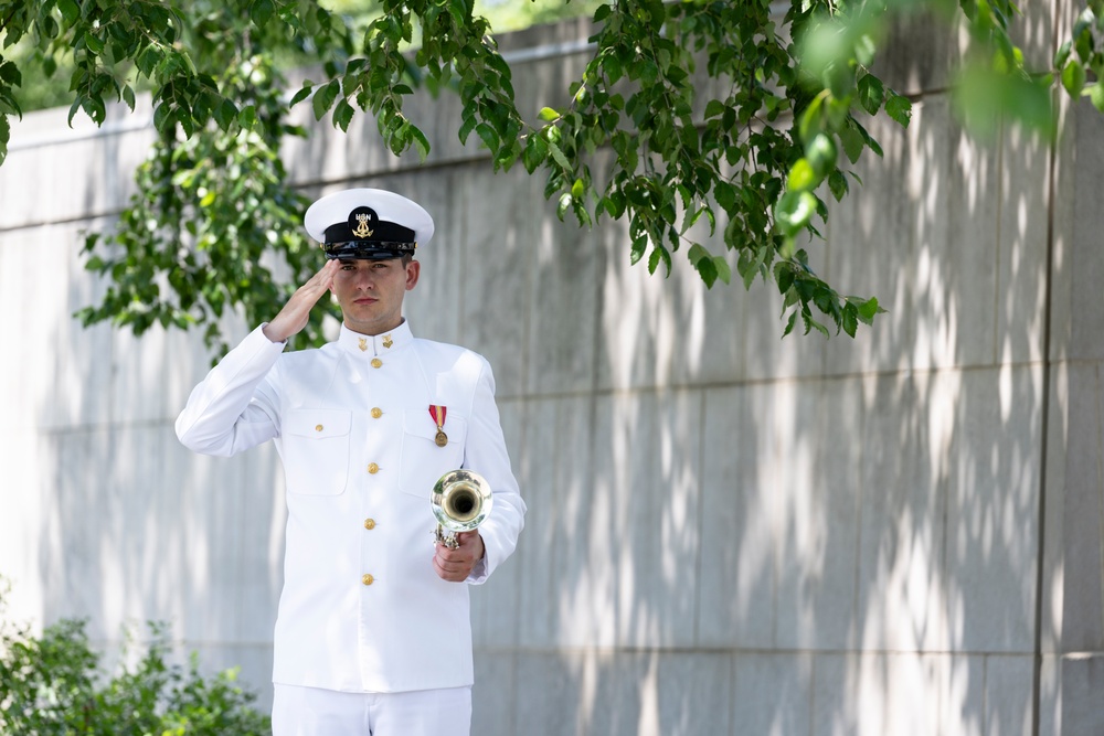 Military Funeral Honors are Conducted for U.S. Navy Signalman 3rd Class Carl Felton