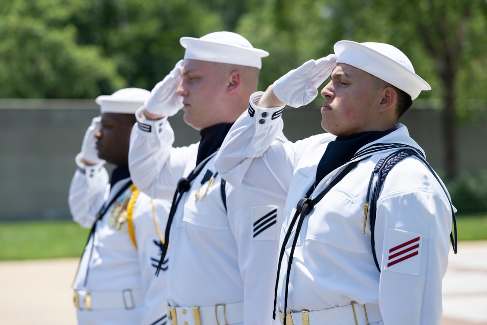 Military Funeral Honors are Conducted for U.S. Navy Signalman 3rd Class Carl Felton