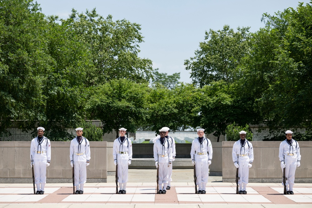 Military Funeral Honors are Conducted for U.S. Navy Signalman 3rd Class Carl Felton