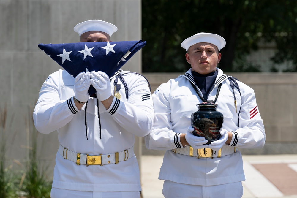 Military Funeral Honors are Conducted for U.S. Navy Signalman 3rd Class Carl Felton