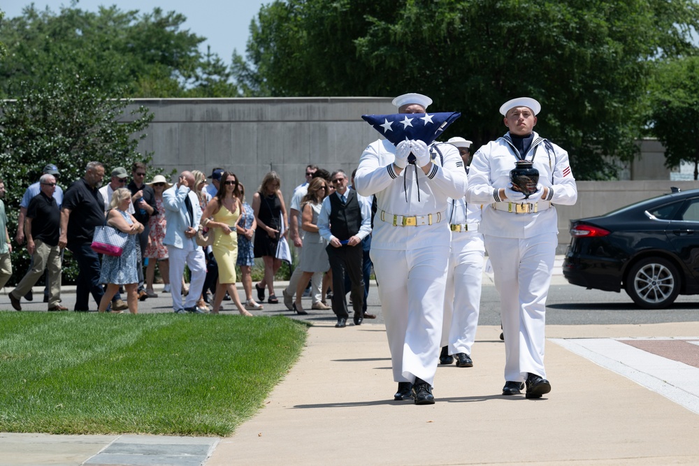 Military Funeral Honors are Conducted for U.S. Navy Signalman 3rd Class Carl Felton