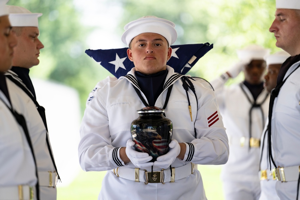 Military Funeral Honors are Conducted for U.S. Navy Signalman 3rd Class Carl Felton