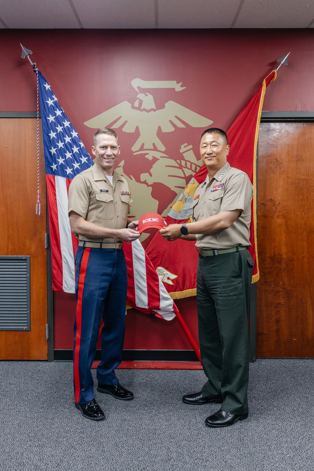 Republic of Korea Marines visit RS Frederick