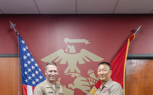 Republic of Korea Marines visit RS Frederick