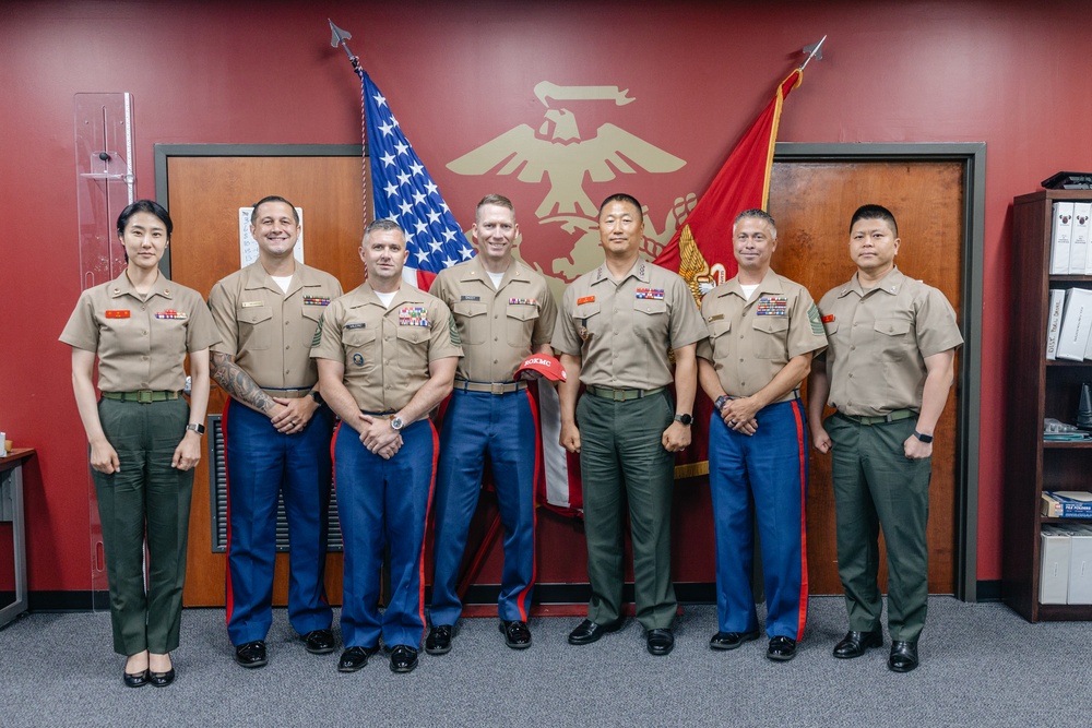 Republic of Korea Marines visit RS Frederick
