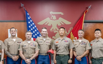 Republic of Korea Marines visit RS Frederick