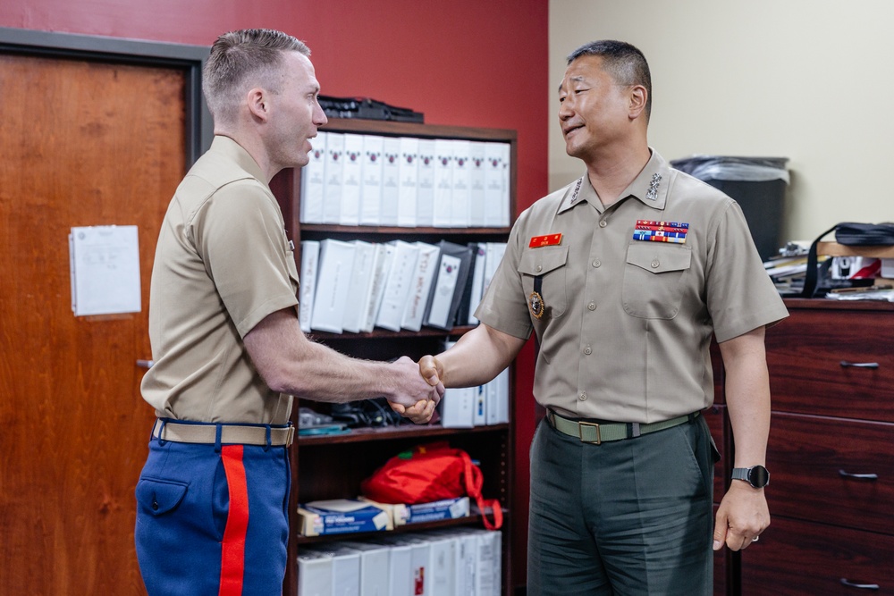 Republic of Korea Marines visit RS Frederick