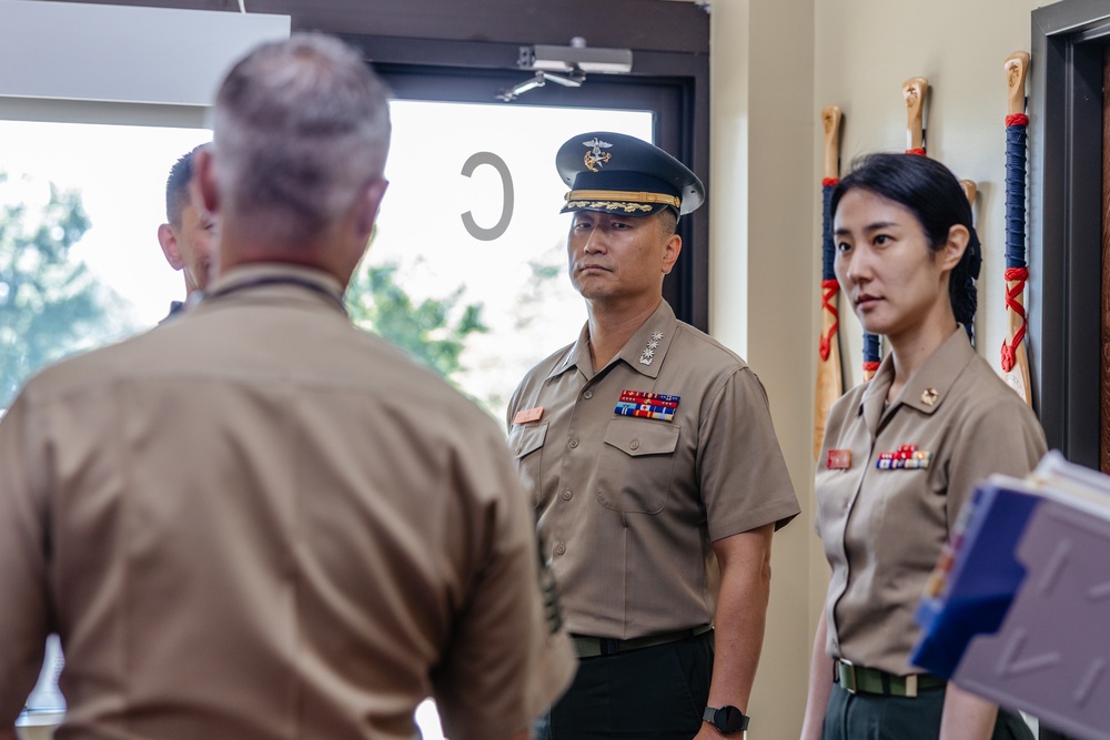 Republic of Korea Marines visit RS Frederick