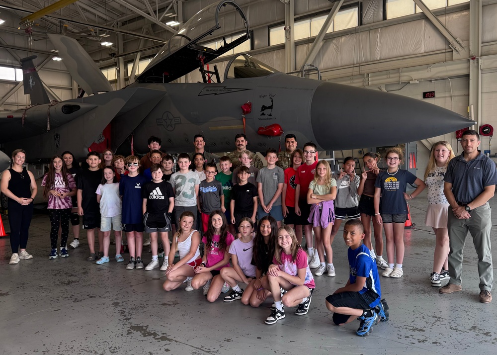 104th Fighter Wing hosts tour for local school