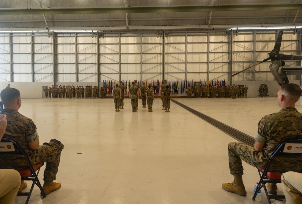 VMM-162 change of command ceremony
