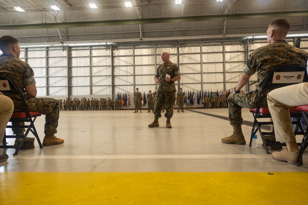 VMM-162 change of command ceremony