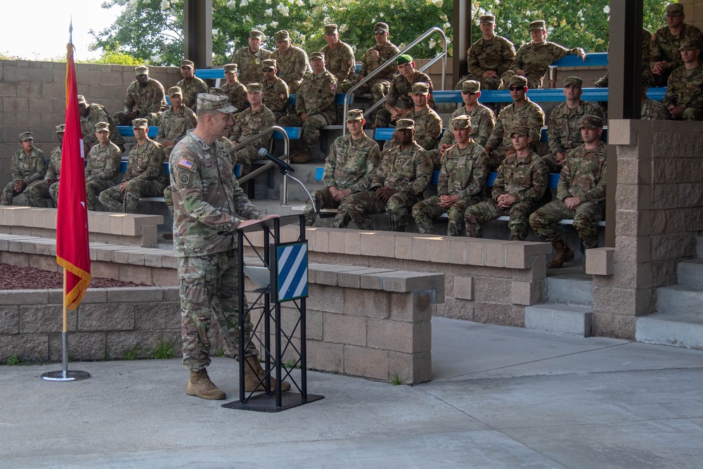 Welcoming Col. Aaron Cox to the 3rd Infantry Division