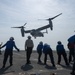 U.S. Marines with VMM-266 conduct qualifications aboard USS New York