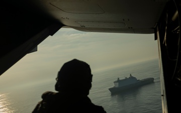 U.S. Marines with VMM-266 conduct qualifications aboard USS New York