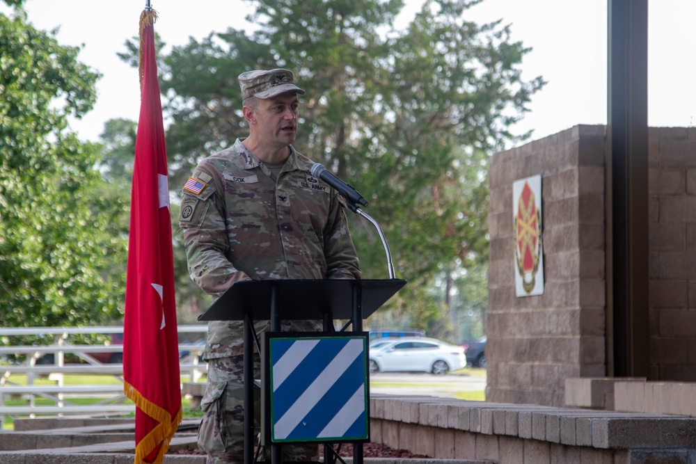 Welcoming Col. Aaron Cox to the 3rd Infantry Division