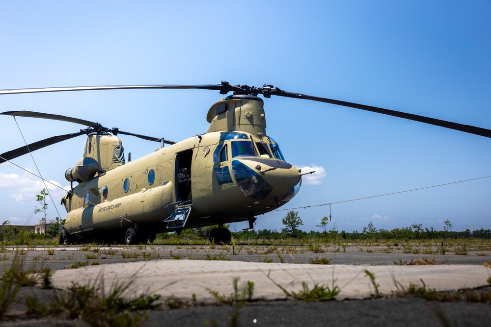 MCAS Cherry Point training areas hosts U.S. Army door gunner exercise