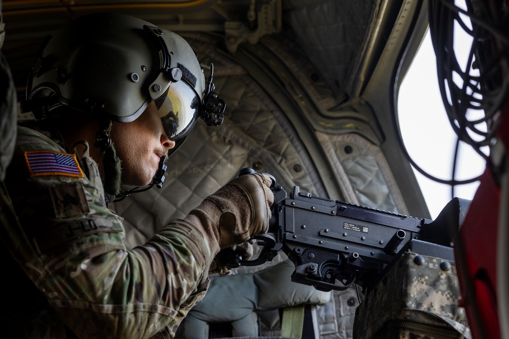MCAS Cherry Point training areas hosts U.S. Army door gunner exercise