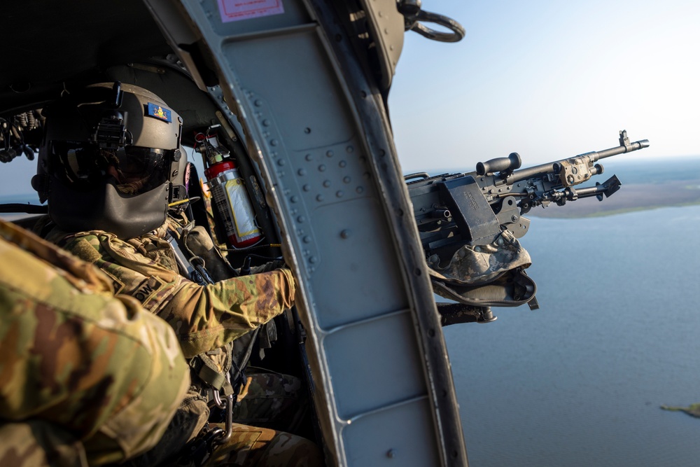 MCAS Cherry Point training areas hosts U.S. Army door gunner exercise