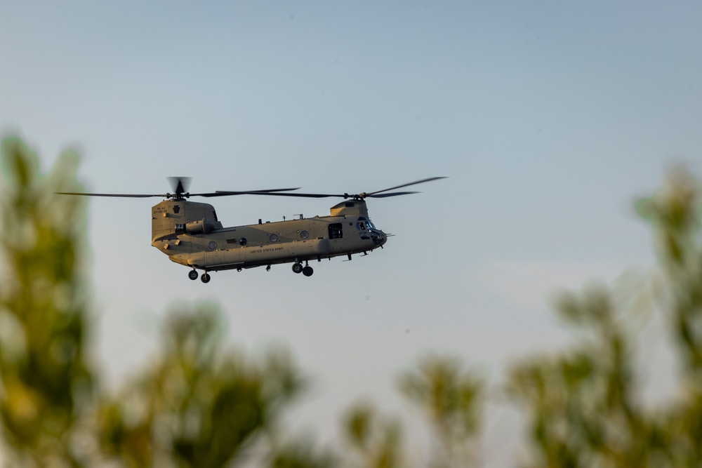 MCAS Cherry Point training areas hosts U.S. Army door gunner exercise