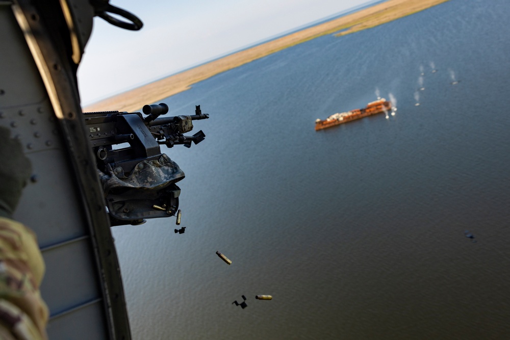 MCAS Cherry Point training areas hosts U.S. Army door gunner exercise