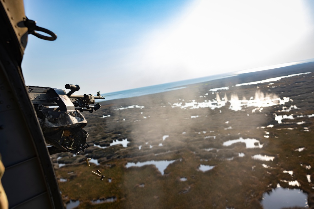 MCAS Cherry Point training areas hosts U.S. Army door gunner exercise