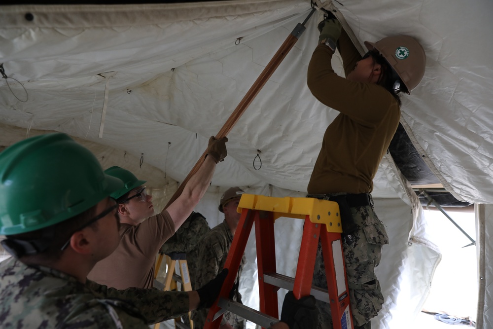 Seabees Enhance Navy Medicine Training With Field Hospital Build