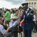 USAF Honor Guard Drill Team performs for Honor Flight Chicago veterans