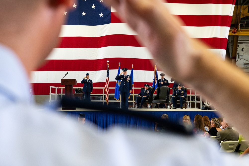 375th Air Mobility Wing welcomes new commander, command chief