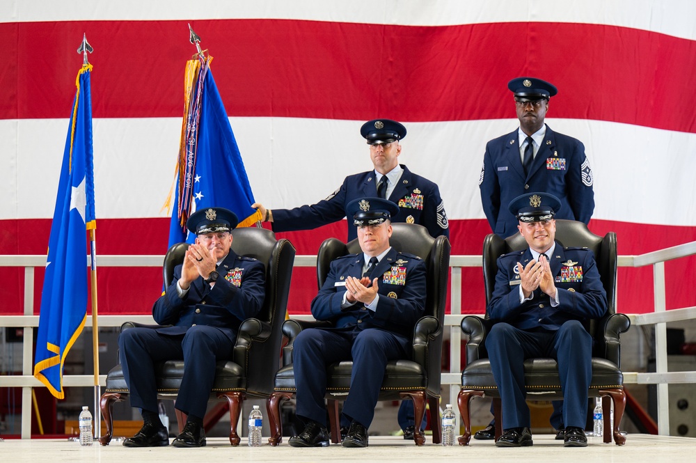 375th Air Mobility Wing welcomes new commander, command chief