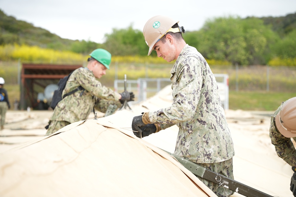 Seabees Enhance Navy Medicine Training With Field Hospital Build