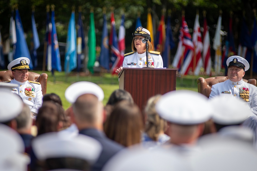 Chief of Naval Personnel Vice Adm. Cheeseman Retirement Ceremony