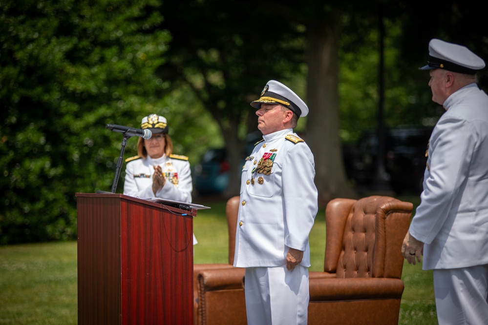 Chief of Naval Personnel Vice Adm. Cheeseman Retirement Ceremony