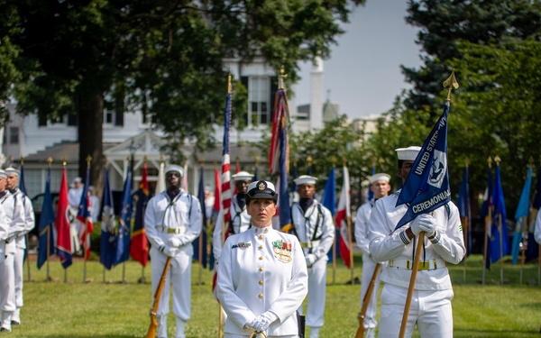 Chief of Naval Personnel Vice Adm. Cheeseman Retirement Ceremony