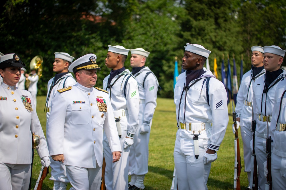 Chief of Naval Personnel Vice Adm. Cheeseman Retirement Ceremony