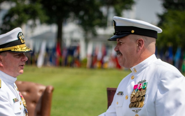 Chief of Naval Personnel Vice Adm. Cheeseman Retirement Ceremony