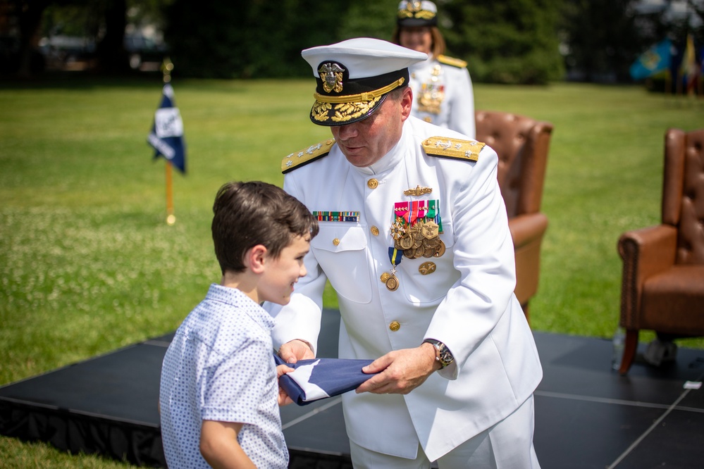 Chief of Naval Personnel Vice Adm. Cheeseman Retirement Ceremony
