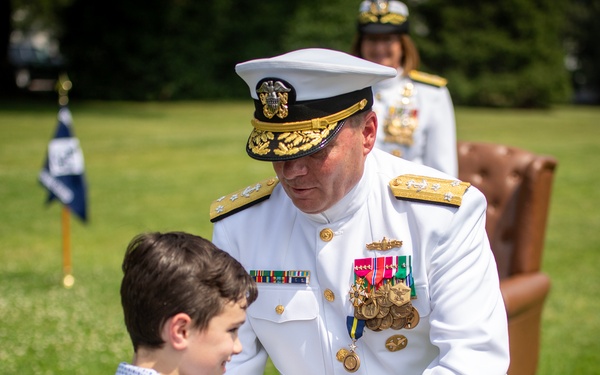 Chief of Naval Personnel Vice Adm. Cheeseman Retirement Ceremony