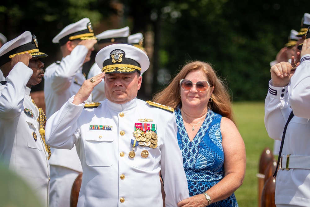 Chief of Naval Personnel Vice Adm. Cheeseman Retirement Ceremony