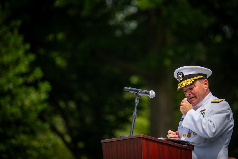 Chief of Naval Personnel Vice Adm. Cheeseman Retirement Ceremony