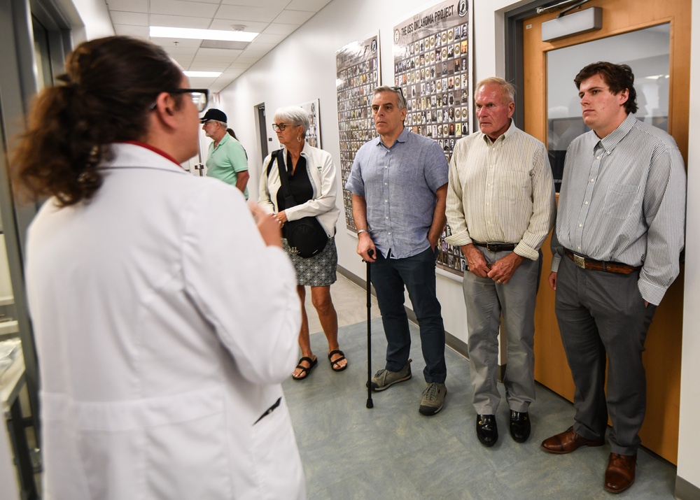 Gold Star Families tour Offutt Lab