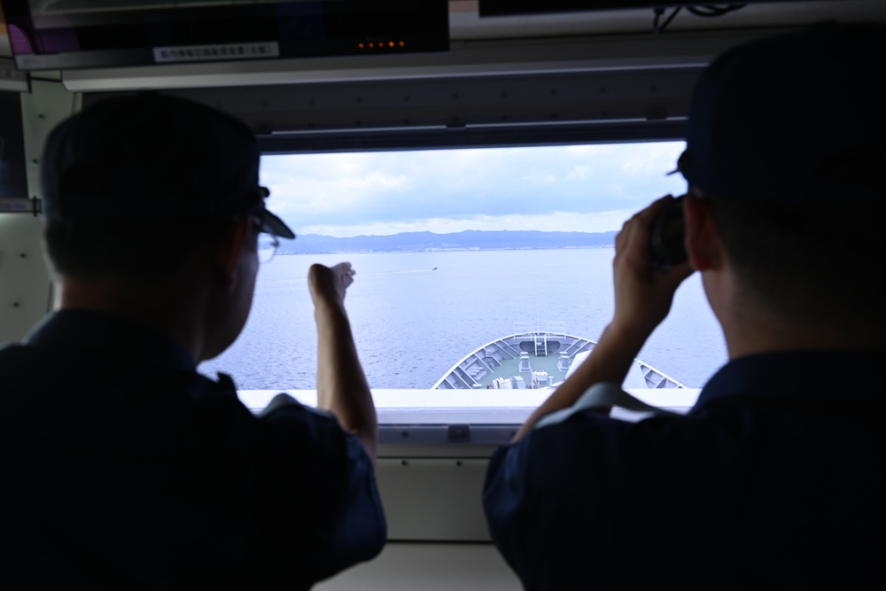 USCG Cutter Stratton (WMSL 752) conducts trilateral engagements with Japan Coast Guard and Philippine Coast Guard in Kagoshima, Japan