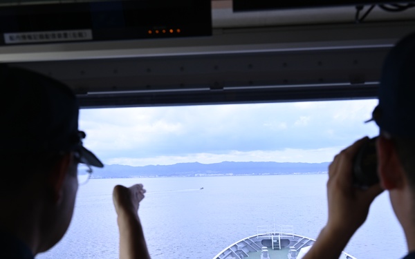 USCG Cutter Stratton (WMSL 752) conducts trilateral engagements with Japan Coast Guard and Philippine Coast Guard in Kagoshima, Japan