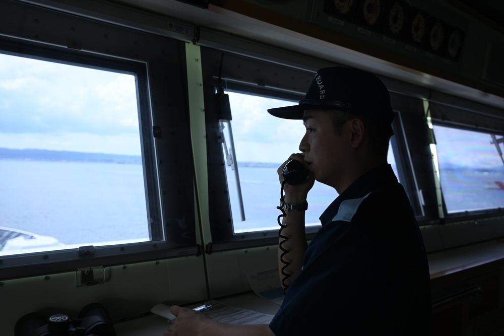 USCG Cutter Stratton (WMSL 752) conducts trilateral engagements with Japan Coast Guard and Philippine Coast Guard in Kagoshima, Japan