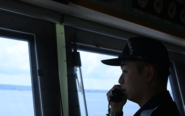 USCG Cutter Stratton (WMSL 752) conducts trilateral engagements with Japan Coast Guard and Philippine Coast Guard in Kagoshima, Japan