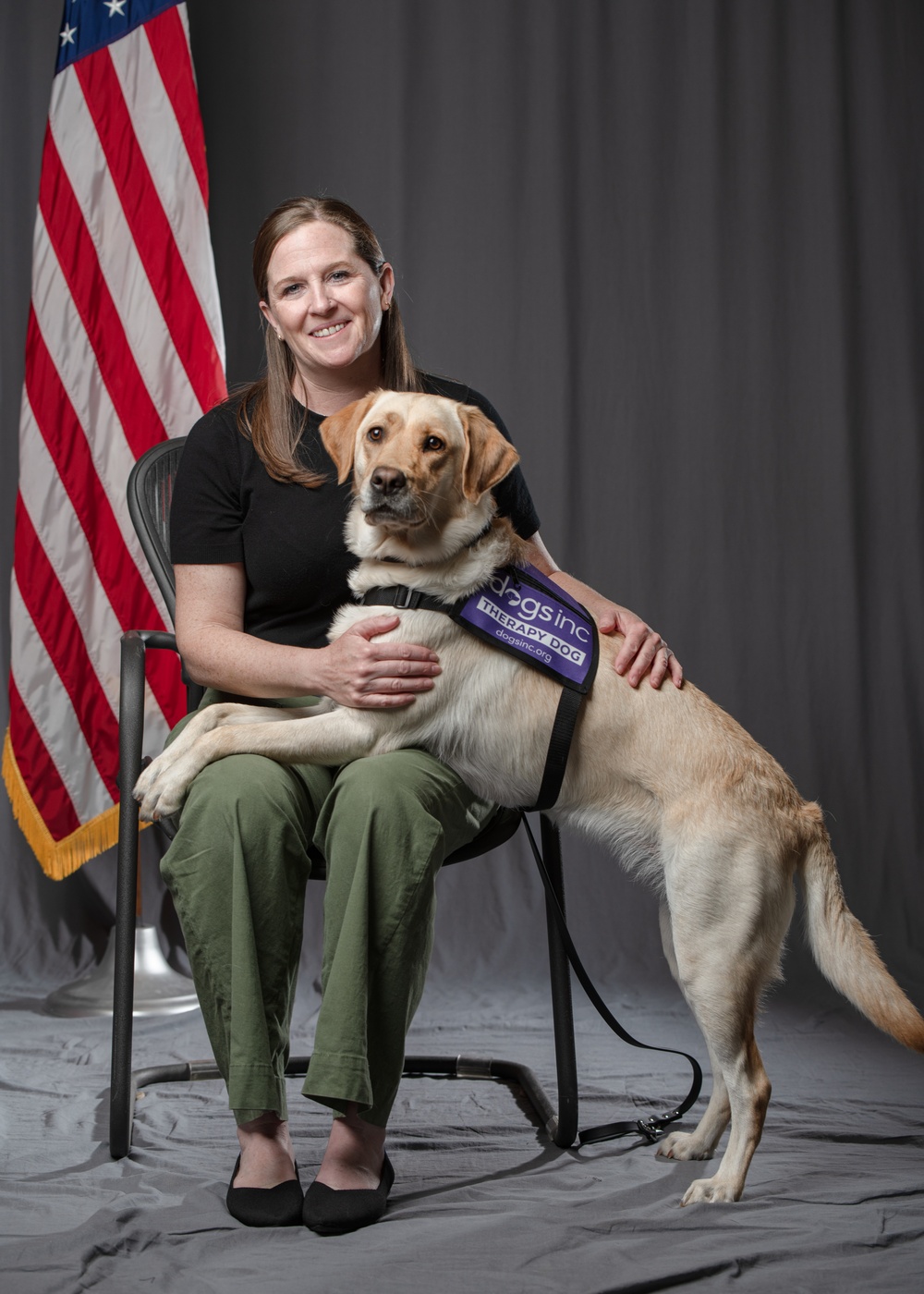114th Fighter Wing’s new therapy dog lends a pawsitive touch