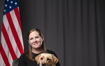 114th Fighter Wing’s new therapy dog lends a pawsitive touch