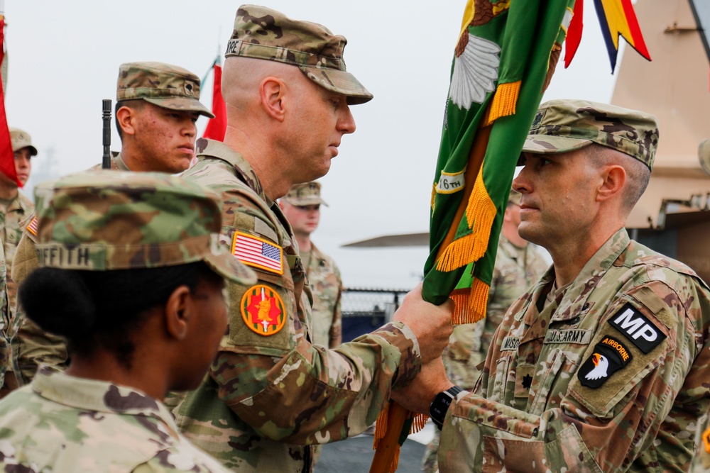 716th Military Police Battalion change of command ceremony