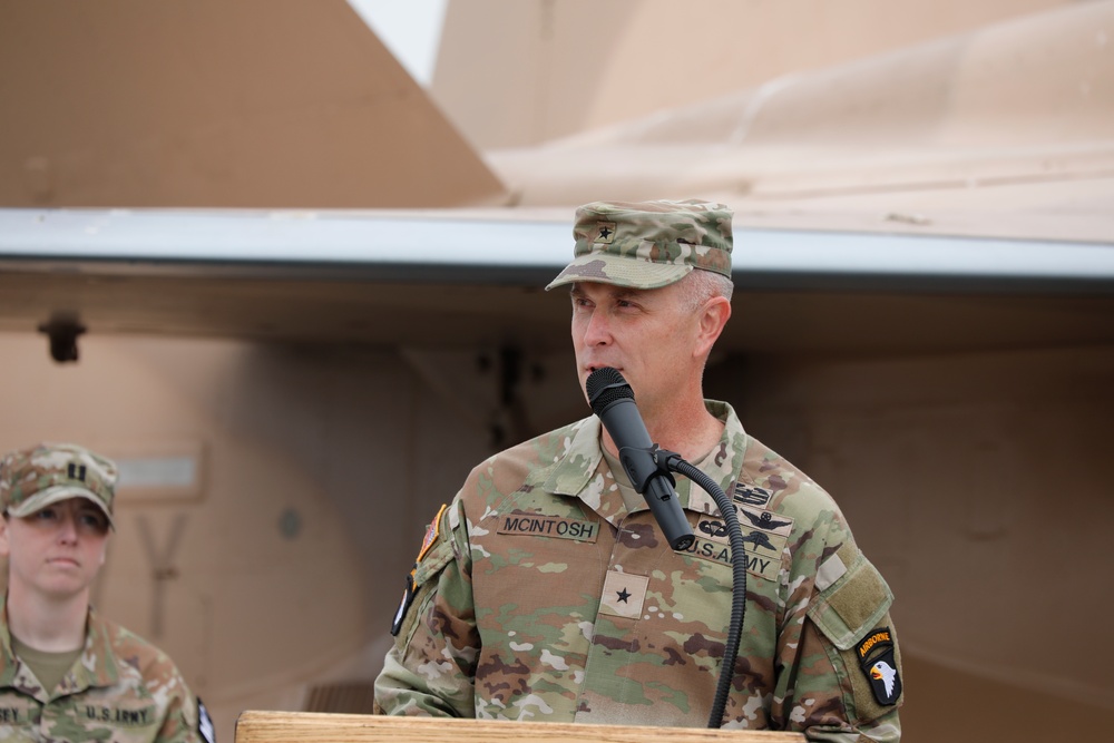 716th Military Police Battalion change of command ceremony