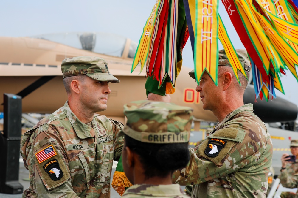 716th Military Police Battalion change of command ceremony
